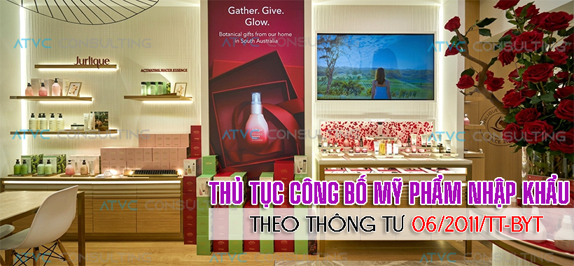 CÔNG BỐ MỸ PHẨM NHẬP KHẨU TỪ ÚC TẠI CỤC QUẢN LÝ DƯỢC