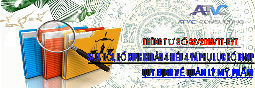 Thông tư 32/2019/TT-BYT sửa đổi Thông tư 06/2011/TT-BYT về quản lý mỹ phẩm