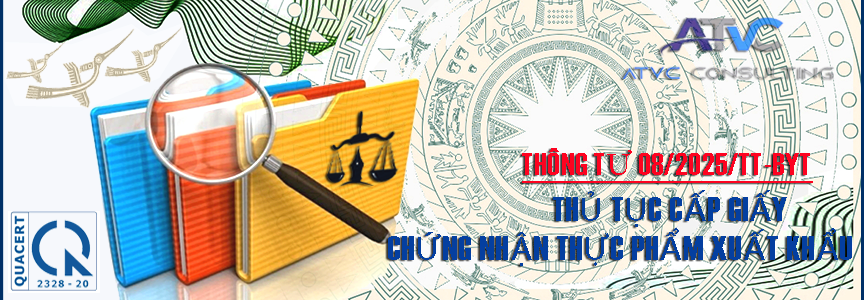 Thông tư 08/2025/TT-BYT thủ tục cấp giấy chứng nhận thực phẩm xuất khẩu