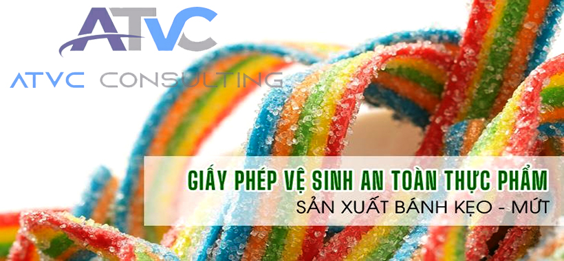 ATTP-Dịch vụ giấy phép an toàn thực phẩm sản xuất bánh kẹo